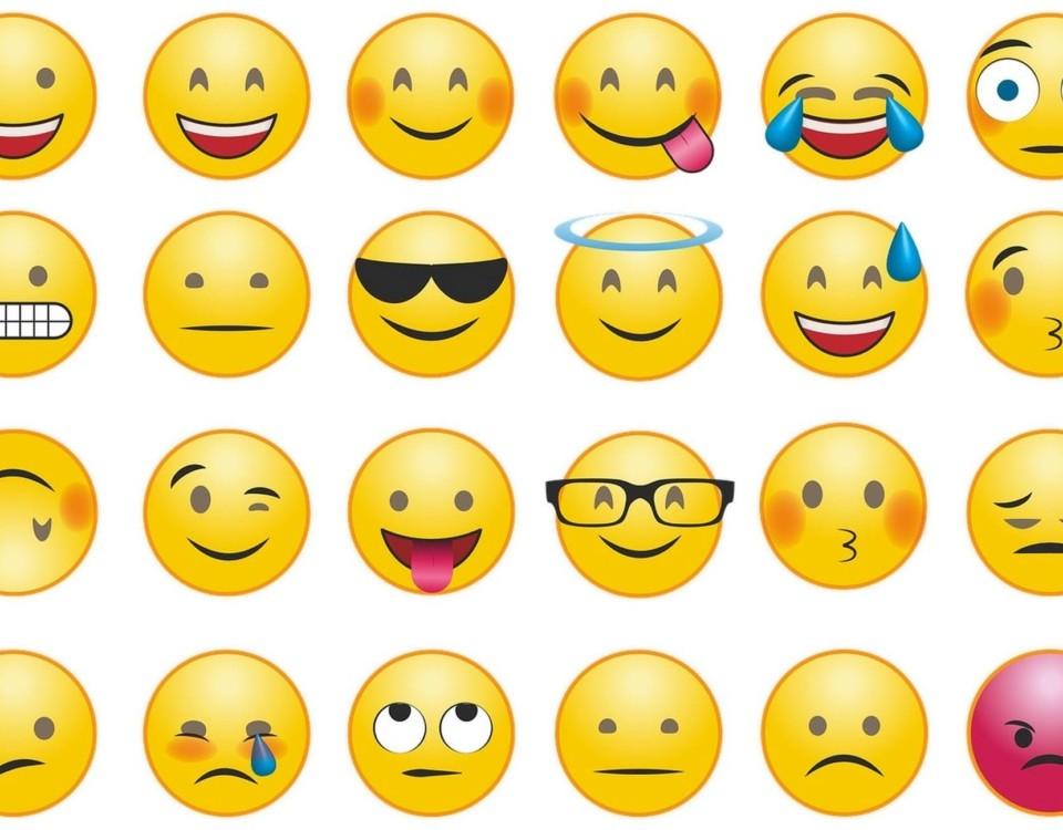 olika emojier som visar olika känslor