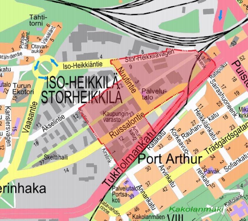 karta över Kirstiparken
