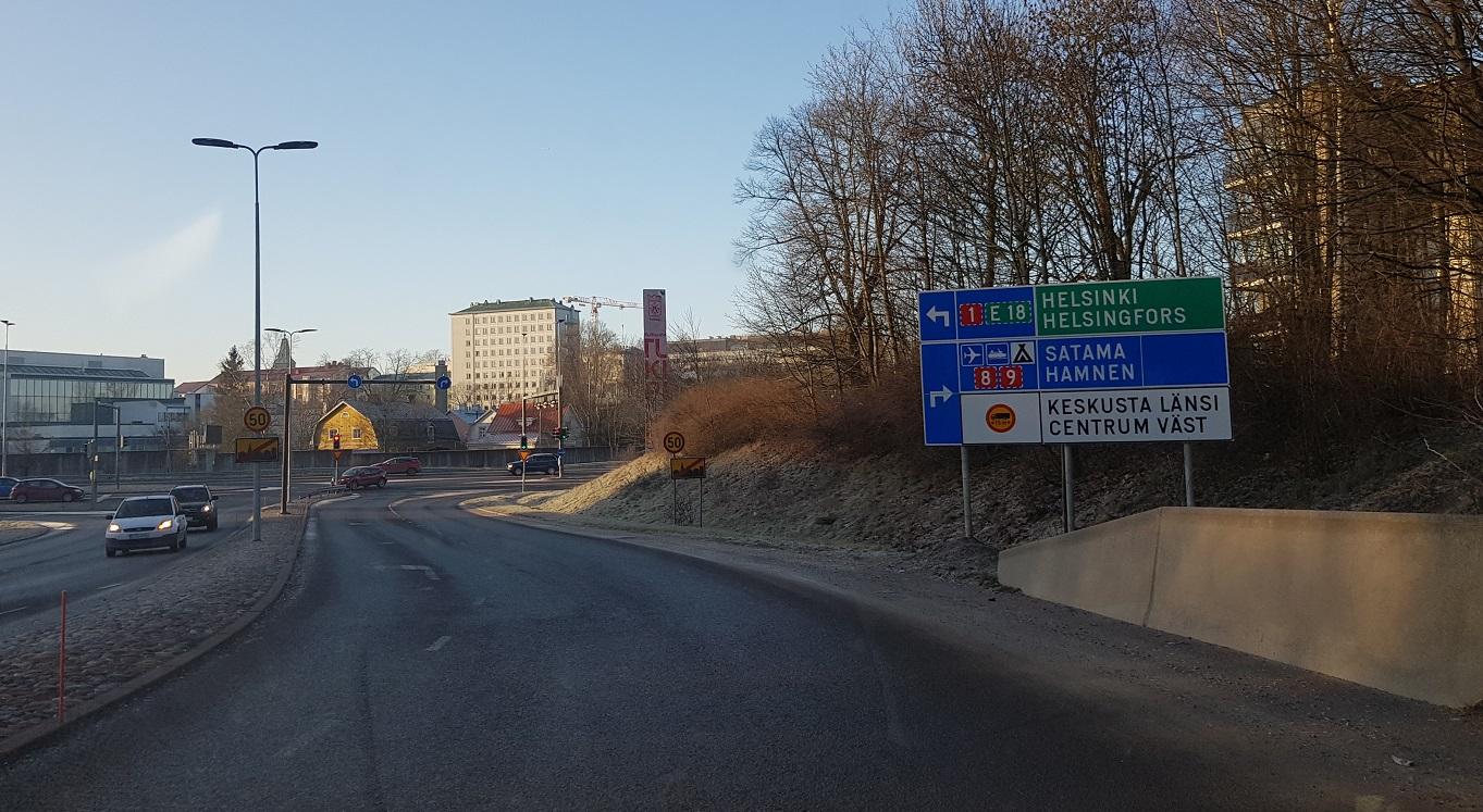 Avtag till motorvägen.