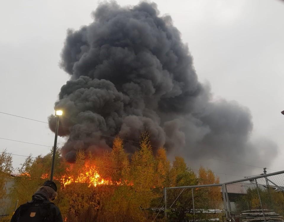 brand och rök