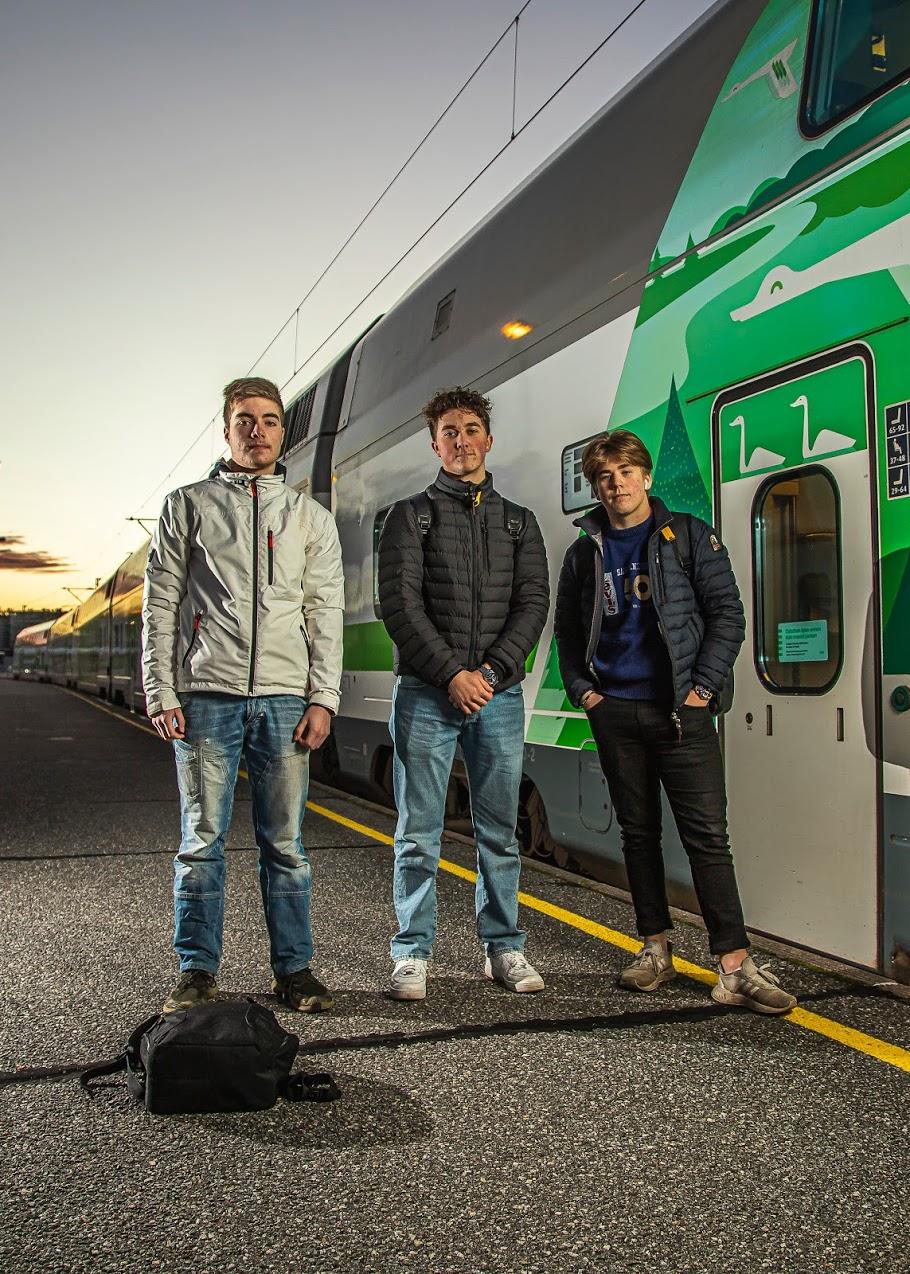 Lucas Johansson, Eddie Grönholm och Rasmus Mikkelsen