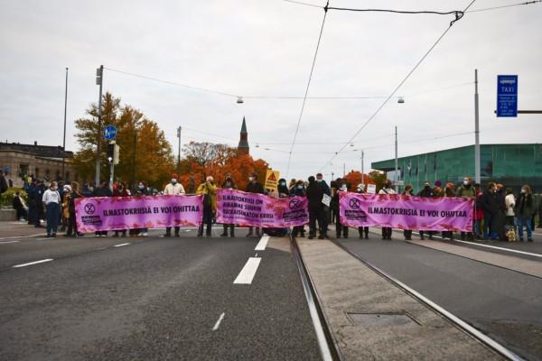 en demonstration