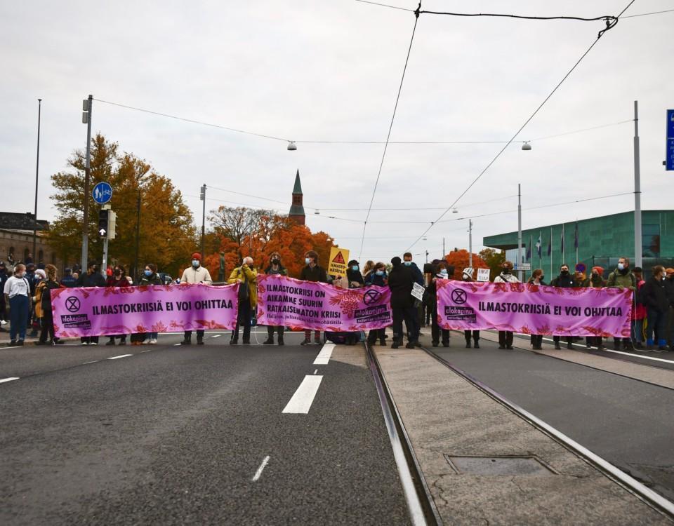 en demonstration