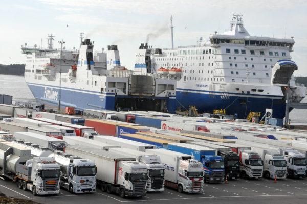 Finnlines lastkaj i Nådendal.