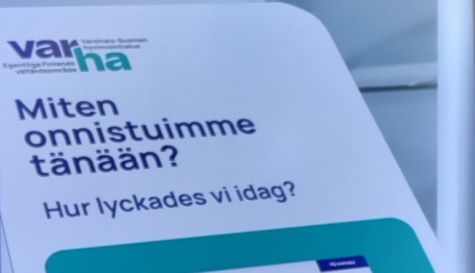 Välfärdsområdet Varhas kundserviceenkät.